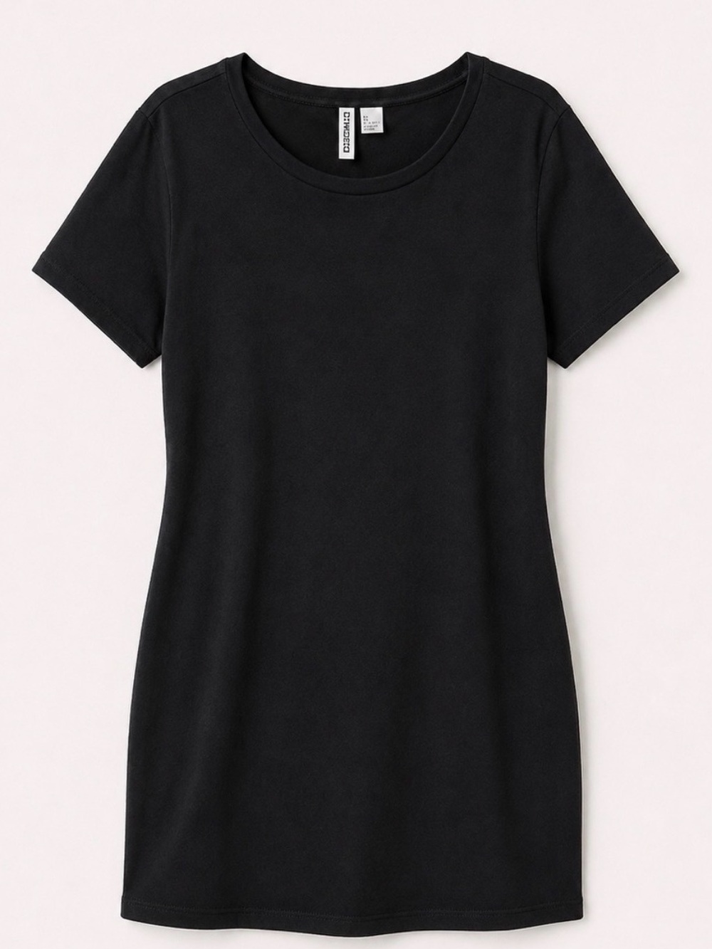 H&M Black Short Sleeve T-Shirt Dress
